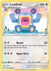Pokemon Singles Vivid Voltage: Loudred 136