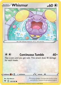 Pokemon Singles Vivid Voltage: Whismur 135