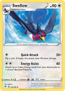 Pokemon Singles Vivid Voltage: Swellow 134