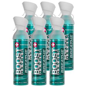 Flavoured Cans: Boost Oxygen BREATHE | Menthol-Eucalyptus - Large 10L - 6 Pack