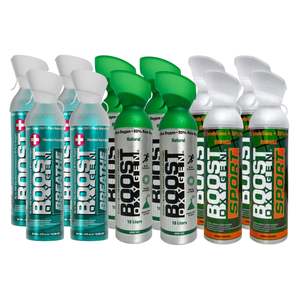Flavoured Cans: Boost Oxygen Best Sellers Pack - Large 10L - 12 Pack
