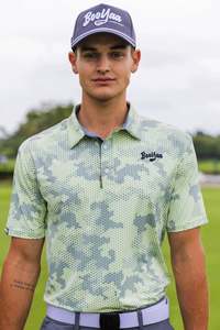 Golf Shirts: BooYaa Golf Shirt - Honeyflage