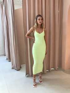 Citrus Club Knit Midi Key-Lime