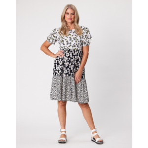 Dresses: Kendall Dress Black/White