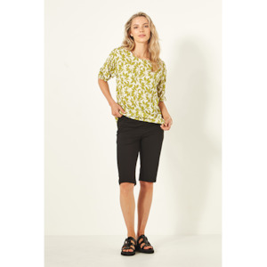 Tops: Sybil Top Lime Print