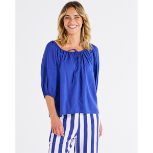 14: Camilla Blouse Blue