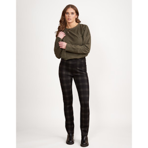 14: Printed Ponti Pull On Pants Oak