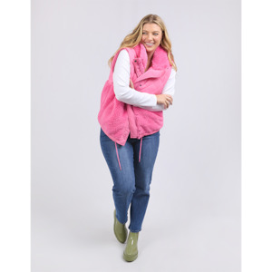 Alaska Quilted Vest Geranium Pink
