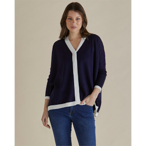 S: Hampton Cardigan Navy
