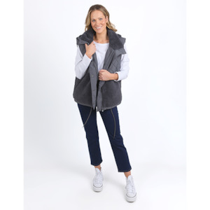 Alaska Quilted Vest Charcoal