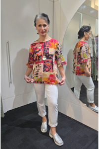 Glam: Round Neck Top Pink