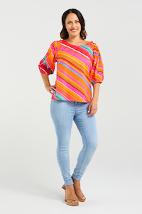 Zafina: Willow Top Dynamic Stripe