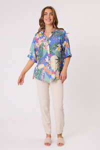 8: Sofia Printed Shirt Blue