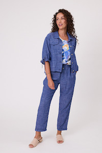 Venice Linen Jacket Denim