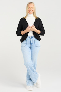 Zafina: Quinn Cardi Black