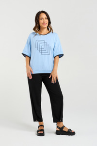 Seduce: Gemma Top Blue