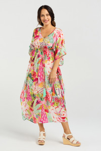 Seduce: Sonya Dress Blossom Pop