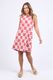 Biarittz Dress Crimson Print