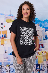 12: Freedom T-Shirt Black/White