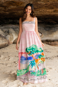 S: Maxi Dress Riviera Pink