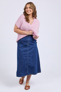 Elba Knit Top Dusk Pink