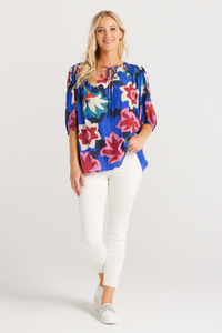 12: Julia Top Midnight Flower