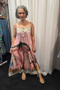 Lilliano: Sleeveless Water dress Pink