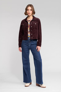 Cord Denim Jacket Merlot