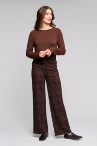 10: Wide Leg Ponti Pant Cherry