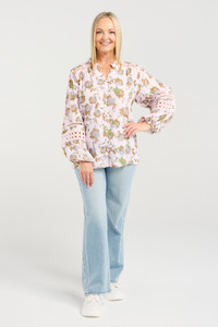 Seduce: Willow Blouse Faded Floral