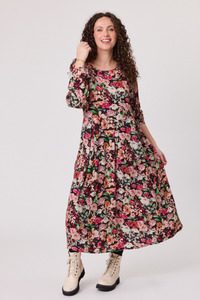 16: Toulon Printed Dress Claret