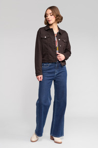 18: Rider Knit Jacket Chocolate