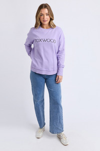 Simplified Metallic Crew Lavender