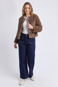 Sofia Fur Jacket Mocha