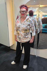 Leopard Print Jacket White
