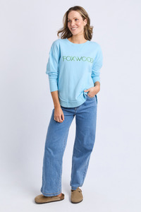 Simplified Metallic Crew Light Blue