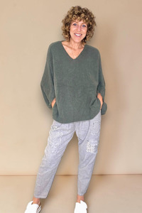 Italian Wear: Alpaca Blend Knit Forest
