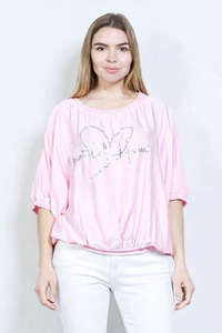 Grateful Heart Top Pink