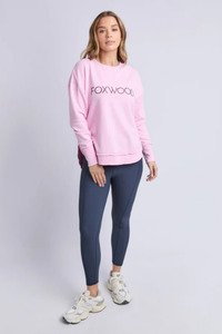 Simplified Metallic Crew Bright Pink