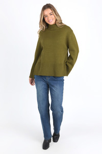 Jude Knit Olive Green