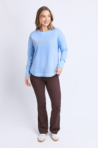 Simplified Metallic Crew Blue Lemon