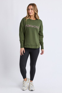 Simplified Metallic Crew Olive