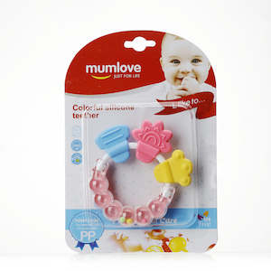 Toys: Rattle ring with silicone teethers
