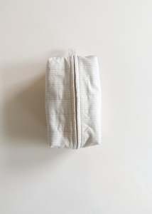 Makeup bag -Natural stripe