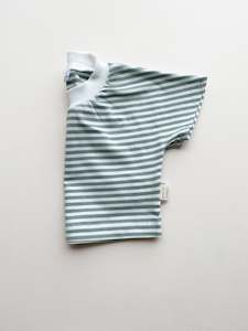 Sale: Boxy Tee ® -Sea foam Stripe