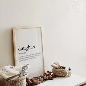 Wall Art: DAUGHTER PRINT