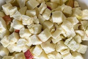 Organic Freeze Dried Apple Cubes 10mm