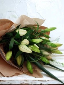 Lilly Bouquet, Florist Havelock North - Botanic Fusion Florist Fresh Flowers Havelock North