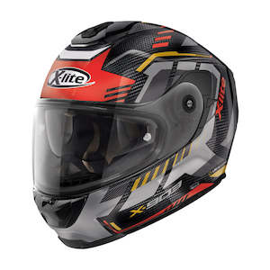 Helmets: X-Lite X903 Ultra Carbon Full Face Helmet - carbon/red/gold