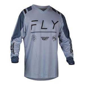 Mens Off Road Jerseys: Fly Racing 2024 F-16 Jersey - Arctic Grey / Stone